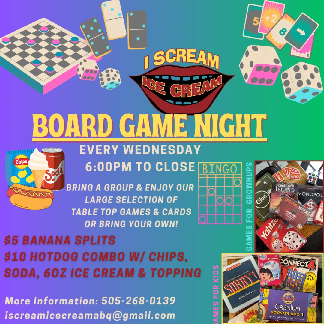 Game Night at I Scream Ice Cream!